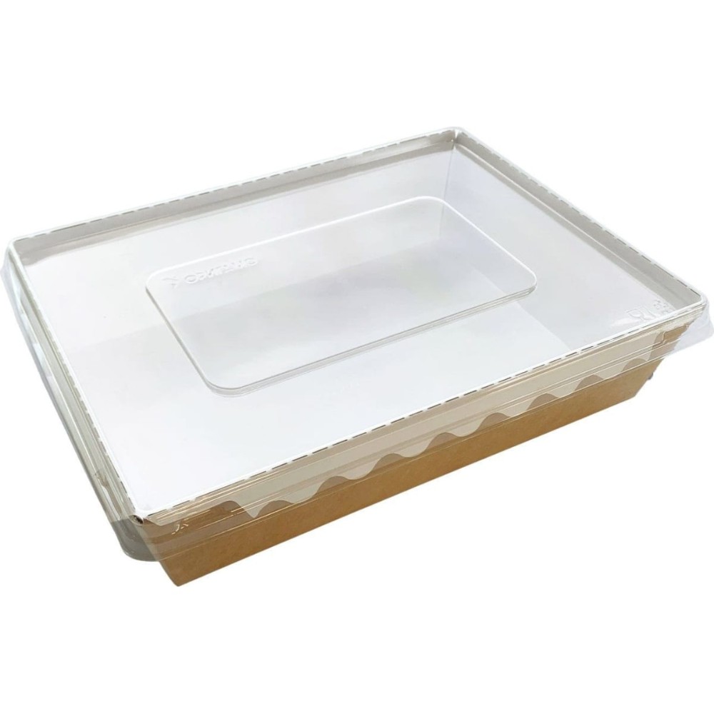 Контейнер бумажный для салата, 1000 мл, 150 шт/упак