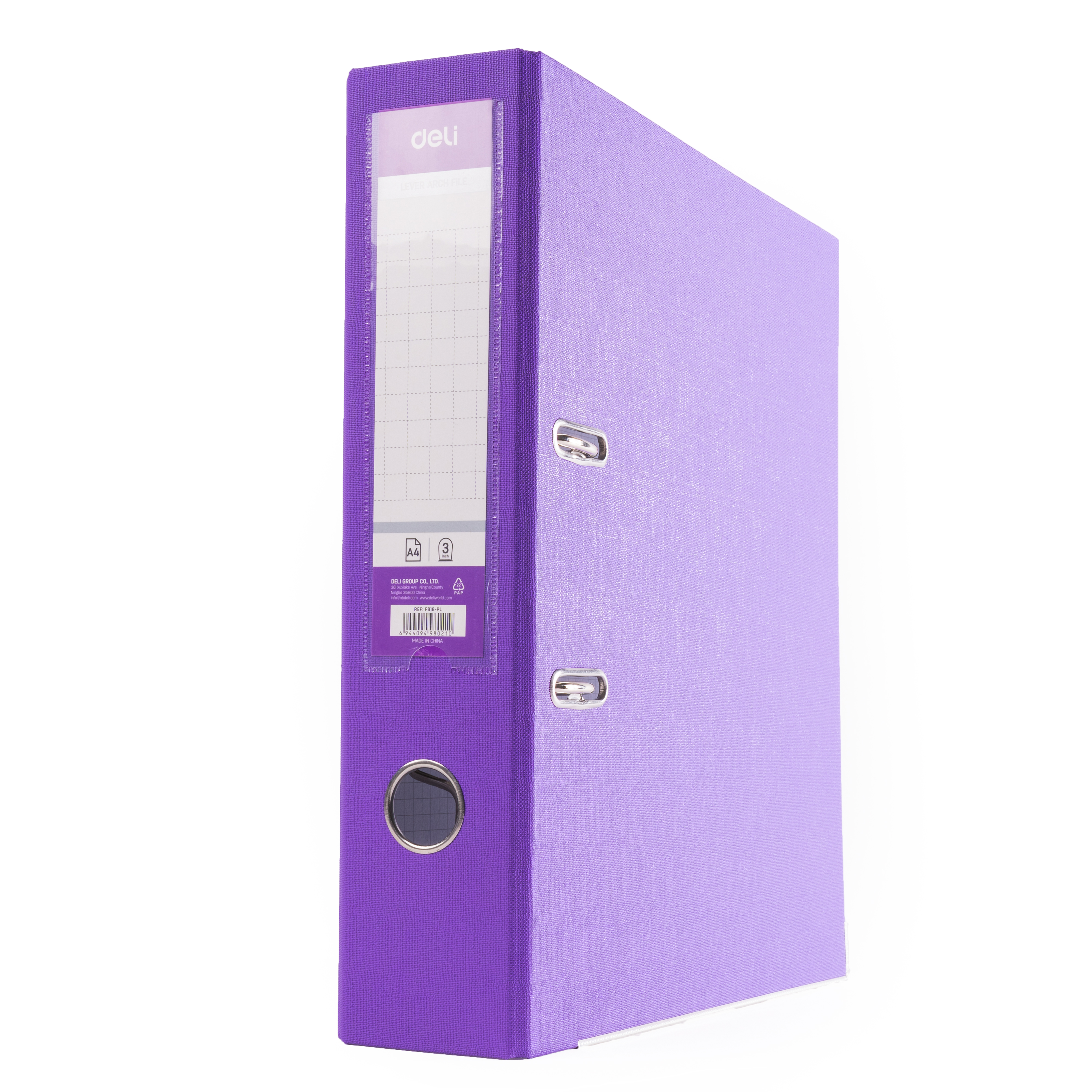 Папка регистратор "Deli", А4, 75 мм, ассорти, -50%