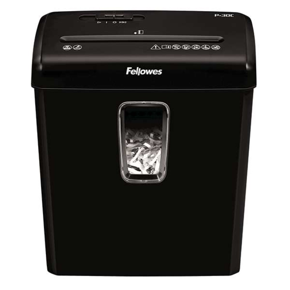 Уничтожитель Fellowes PowerShred P-30C, DIN P-4, 4х34 мм, 6 листов, 15 литров