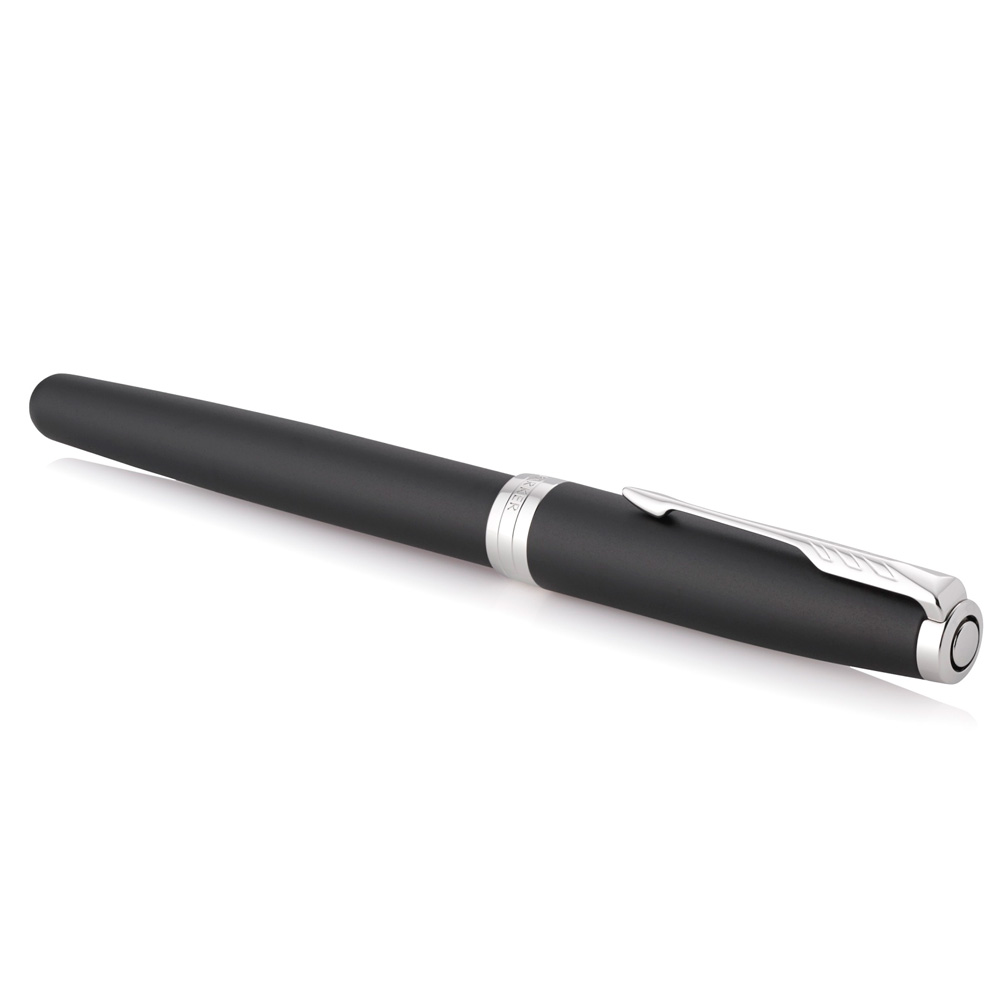 Ручка-роллер Parker "Sonnet Core T529 - Matte Black CT", 0.5 мм, черный, стерж. черный