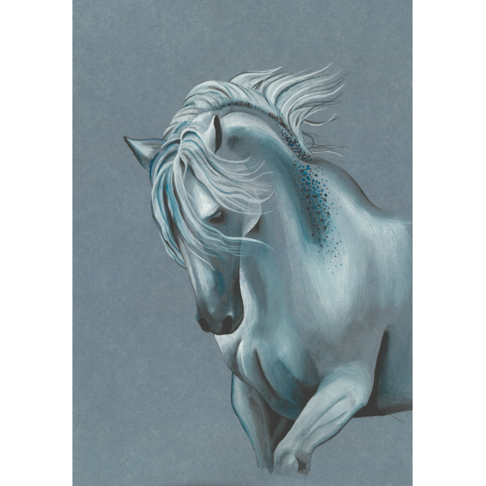 Блок-склейка Clairefontaine "Paint'On", А4, 250 г/м2, 15 листов, синий