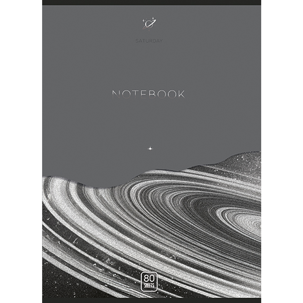 Тетрадь "Сатурн", А4, 80 листов, клетка, ассорти