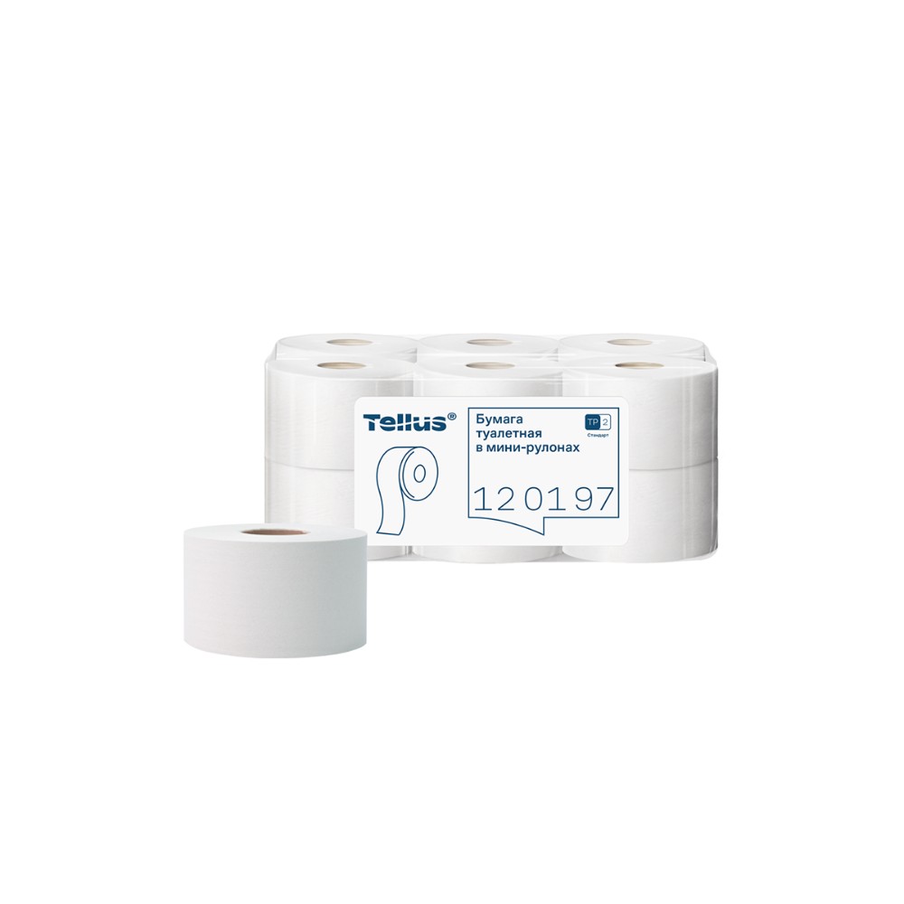 Бумага туалетная Tellus Стандарт