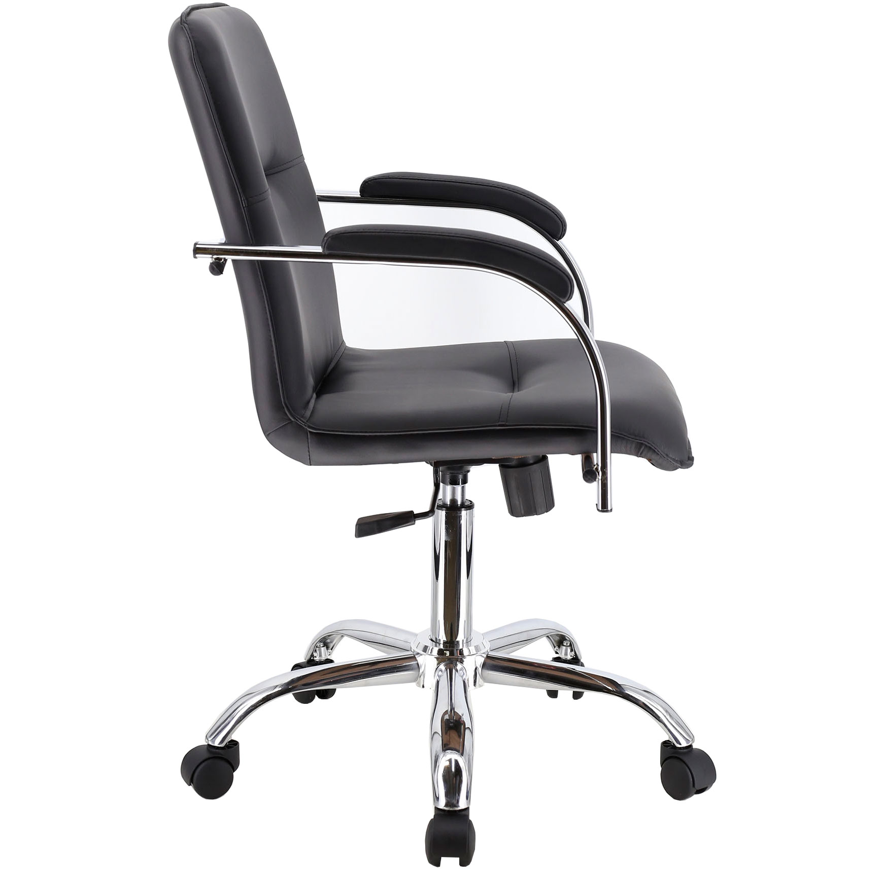 Кресло для персонала EverProf "Samba GTP", экокожа, металл, черный