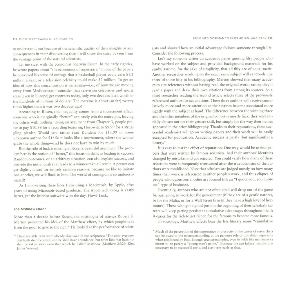 Книга на английском языке "The Black Swan", Nassim Nicholas Taleb