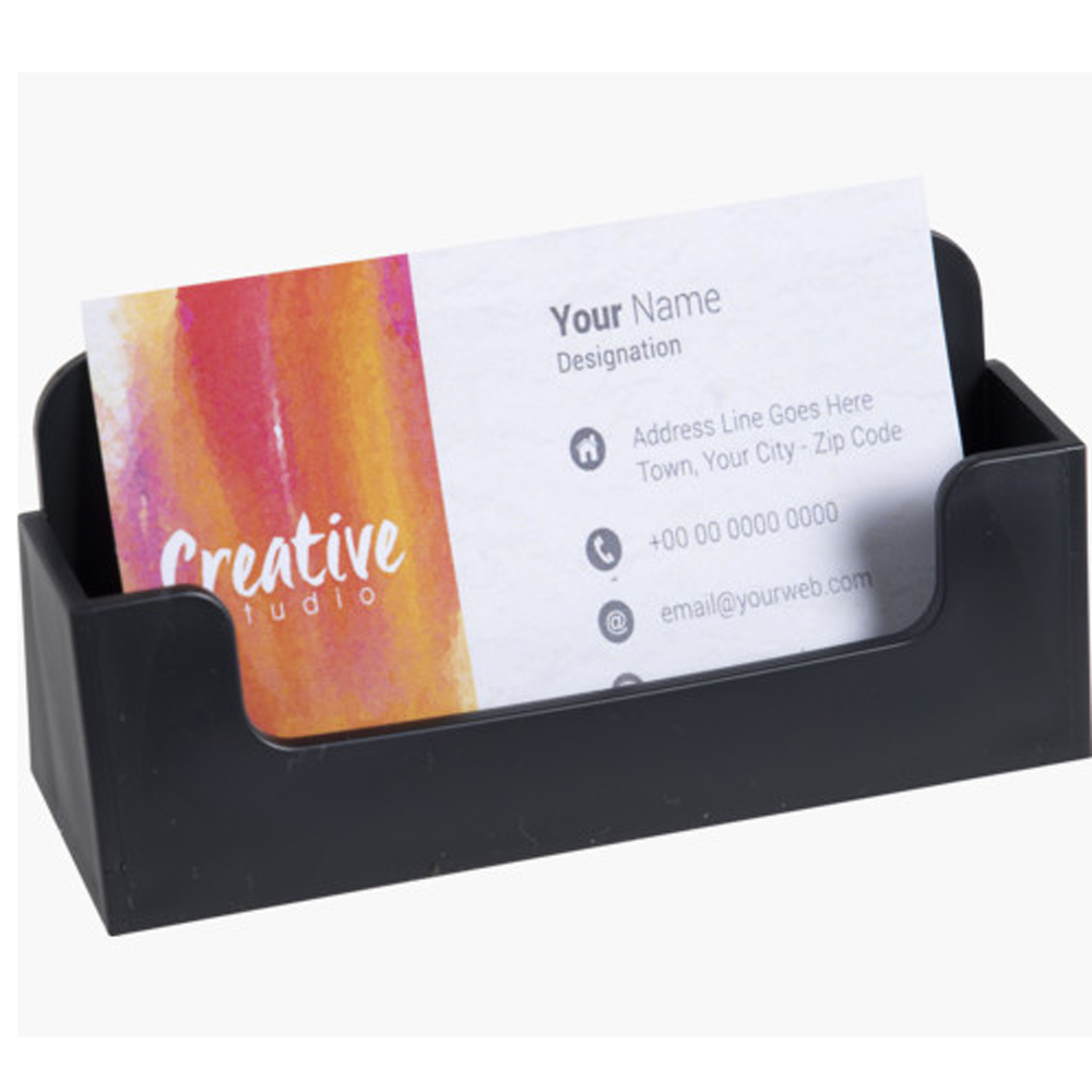 Подставка для визиток "Exacompta", 34x102x47 мм, черный - 5