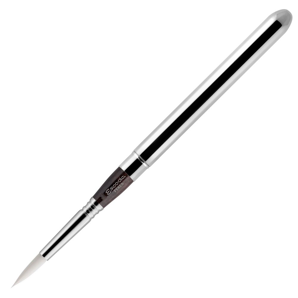 Кисть "Escoda Perla 1438", синтетика белая, круглая, складная, №4