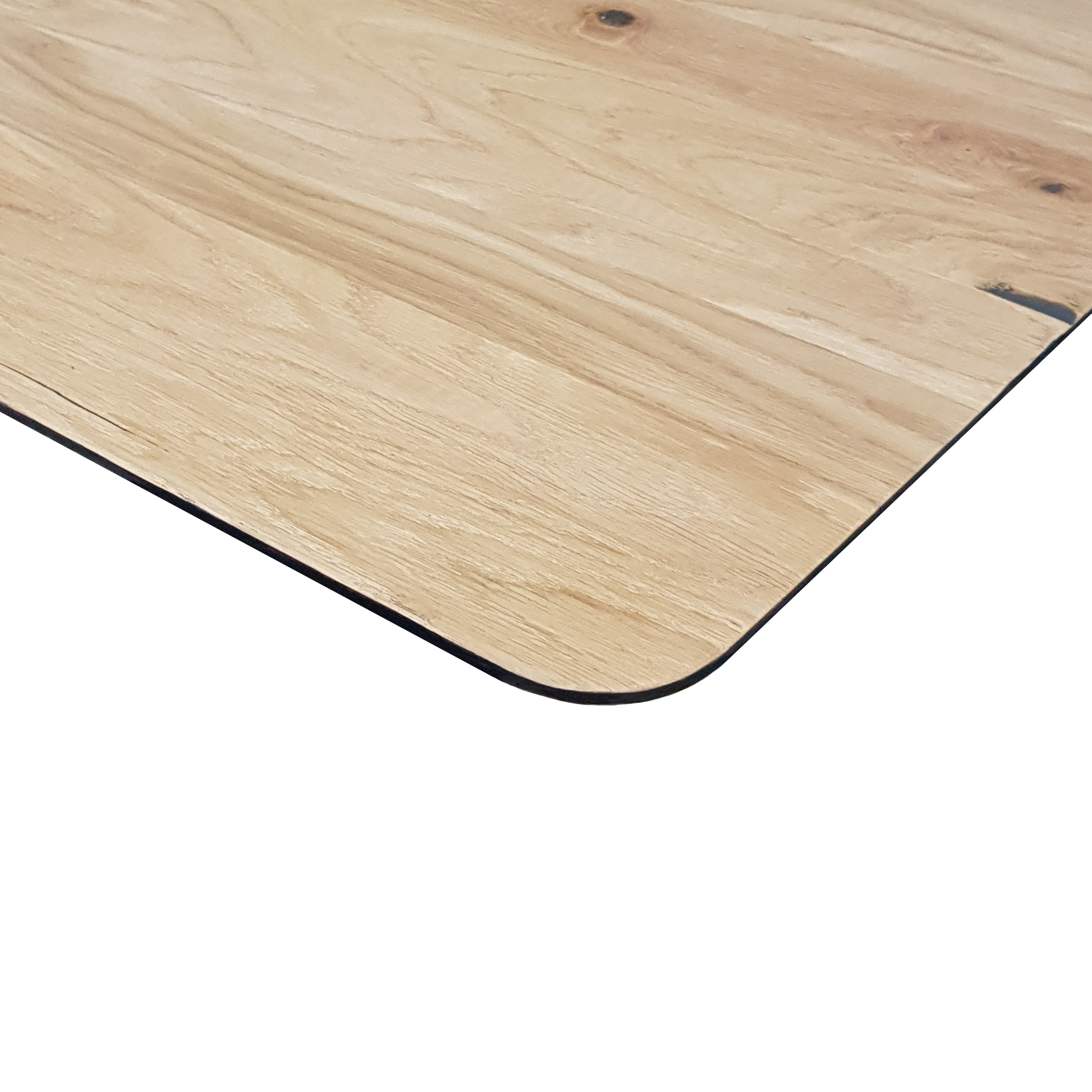 Столешница массив 1300х750х27, Дуб мореный, кромка косая