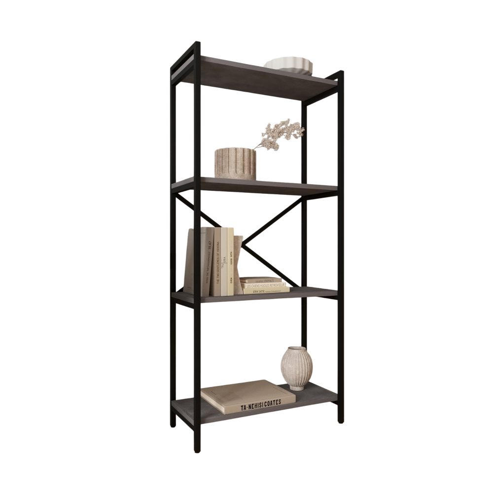 Стеллаж ALLERD RION, черный муар