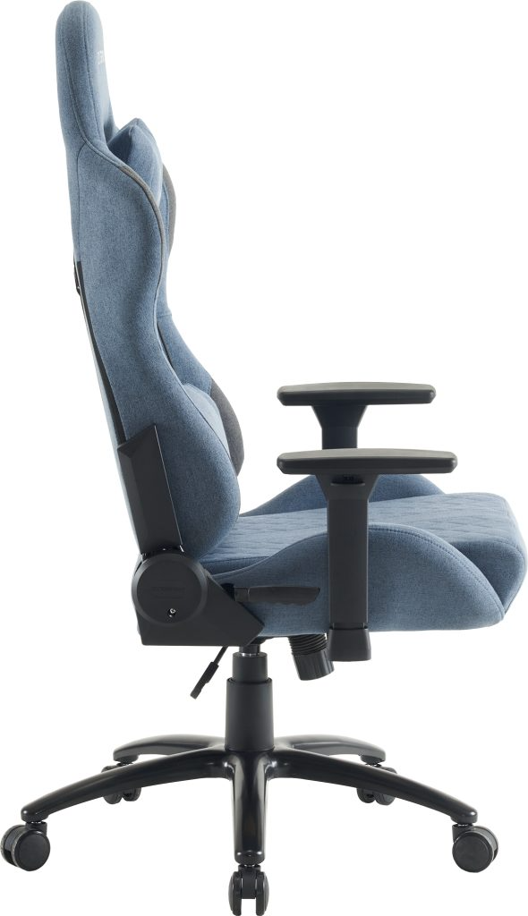 Кресло игровое EVERPROF Ghost ткань, синий, крестов. металл - 3