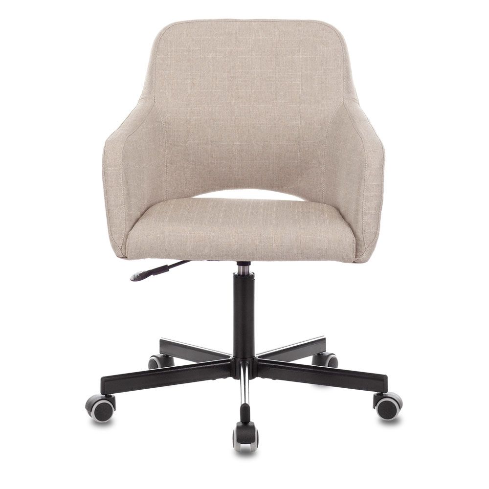 Кресло для персонала Бюрократ "CH-380M", металл, ткань, миндальный капучино