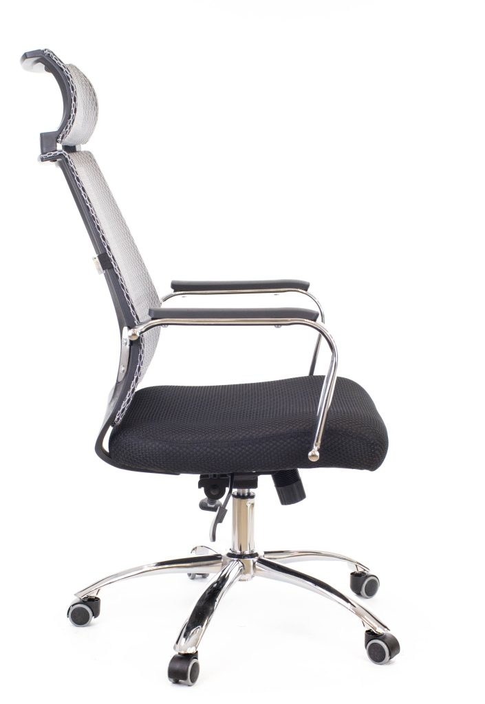 Кресло д/руководителя EVERPROF Dart TM сетка, серый, крестов. хром