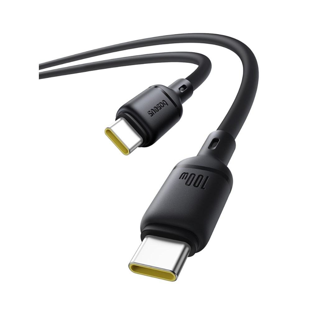 Кабель Baseus P10377704113-00, Type-C to Type-C, 100W, 1 м, Cluster Black