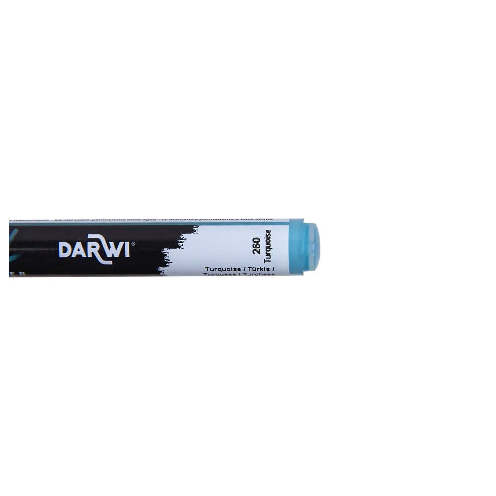 Маркер акриловый "Darwi.Marbel" 260, бирюзовый