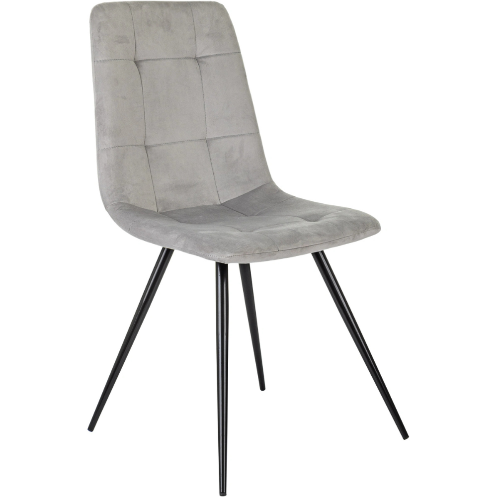 Стул Бюрократ "CH-K1_4", ткань, светло-серый, металл, комплект 4 штуки