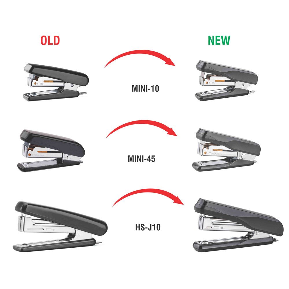 Скобосшиватель "HS-J10", №10, 20 листов, черный - 4