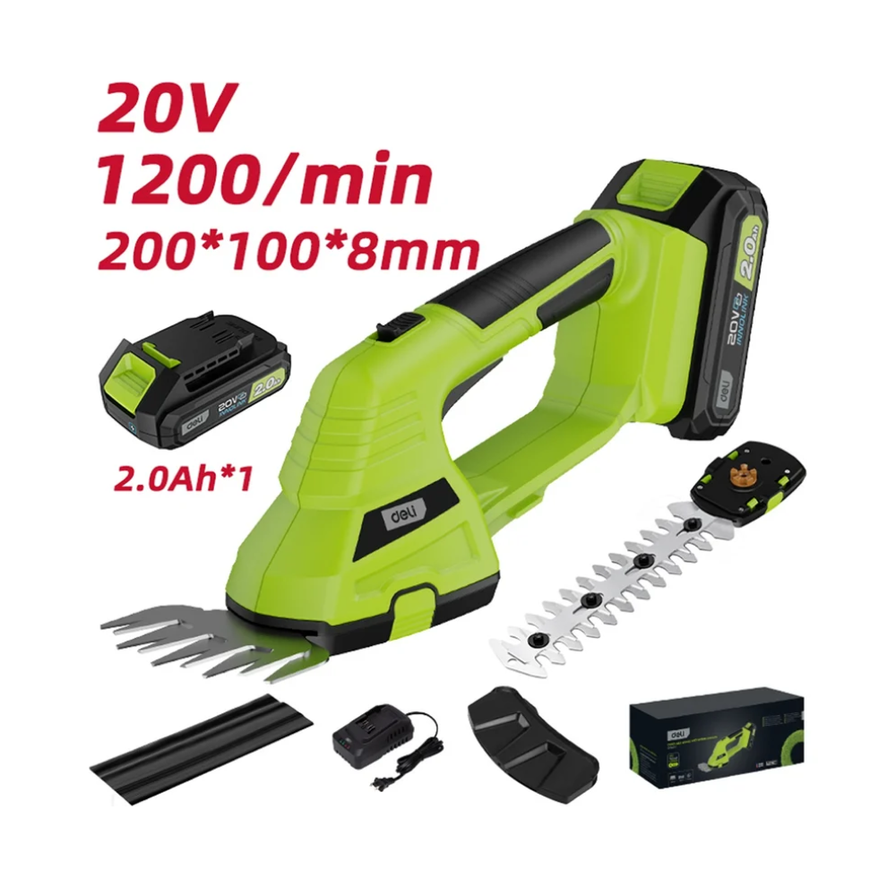 Ножницы садовые Deli GS EDG621-1, аккум., 20 В, 1 АКБ, 2 Ач, 1200 об/мин