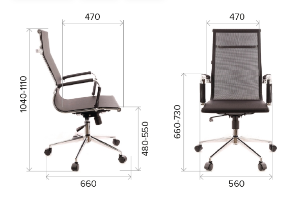 Кресло для руководителя EVERPROF "Opera M", сетка, металл, черный - 4