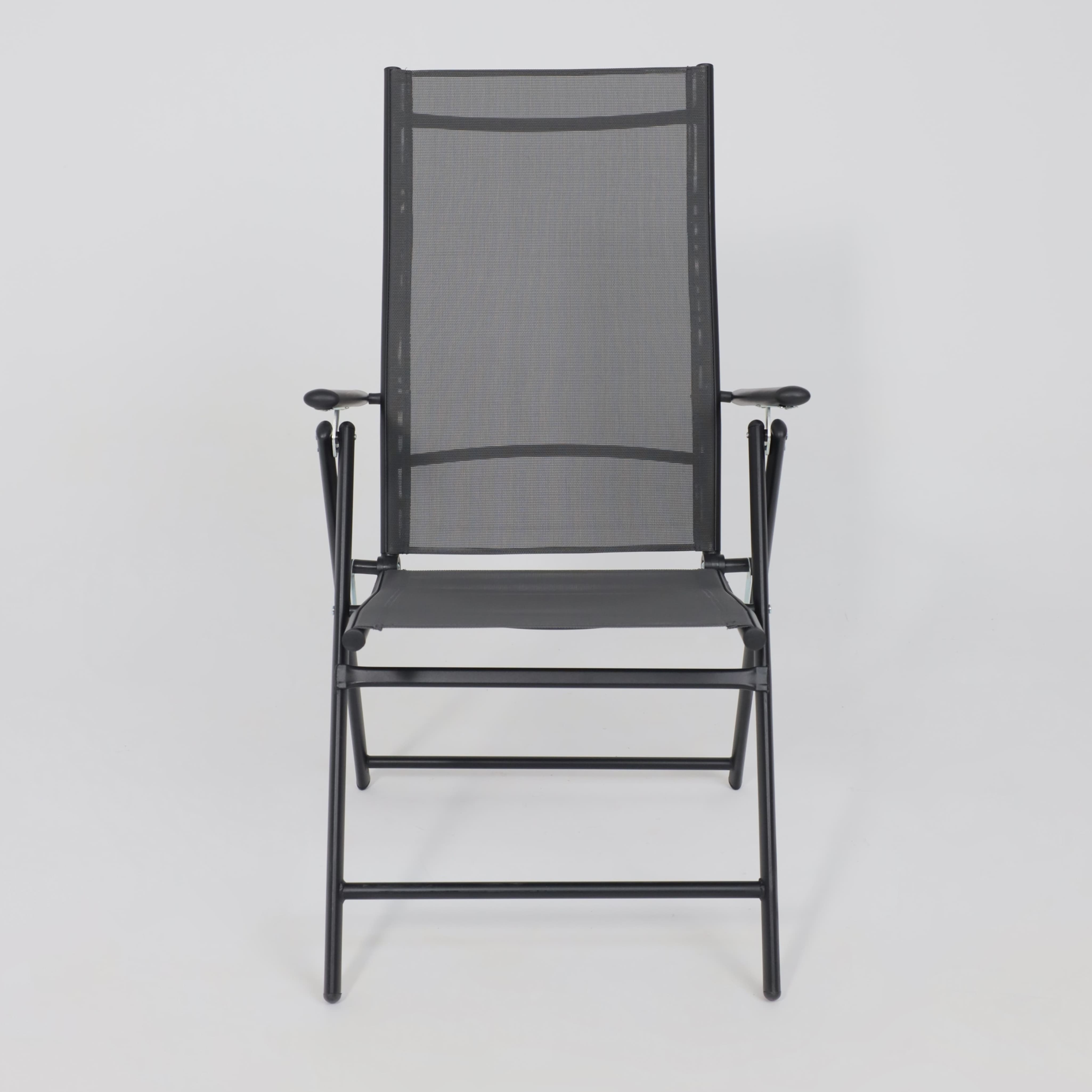 Кресло садовое AksHome CATANIA, ткань, серый, черный - 3