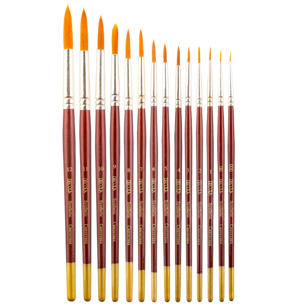 Кисть "Decola", синтетика, круглая, №11 - 3