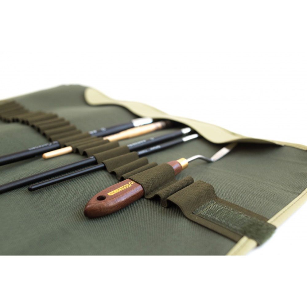 Пенал-органайзер "Малевичъ" для кистей, 34х48, оливковый