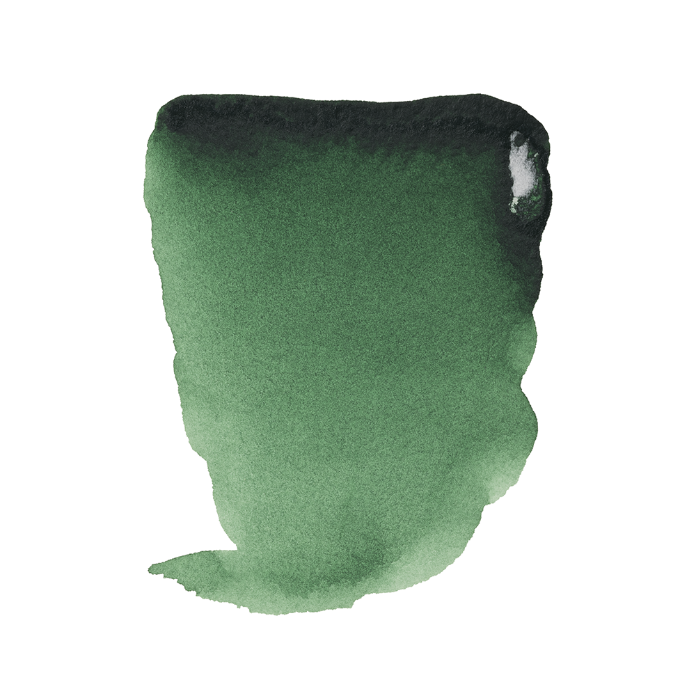 Краски акварельные "Rembrandt", 645 зеленый натуральный темный, 10 мл, туба