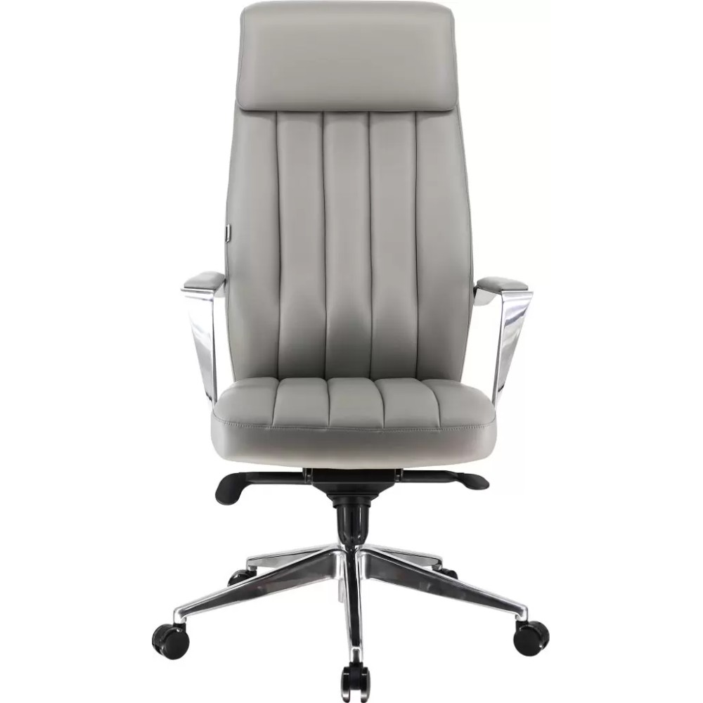 Кресло компьютерное EVERPROF Tokyo, экокожа, серый, металл
