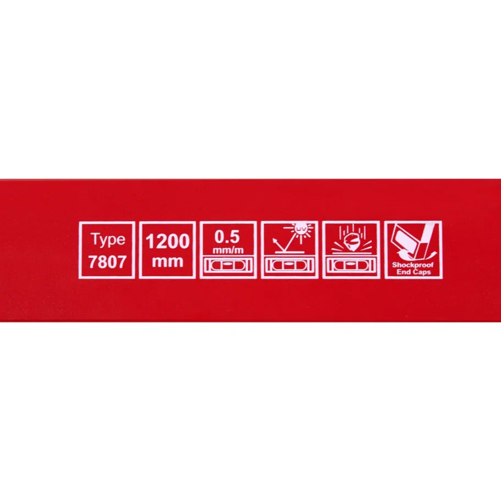 Уровень брусковый MGS 700807B, 1200 мм, 3 глазка - 2