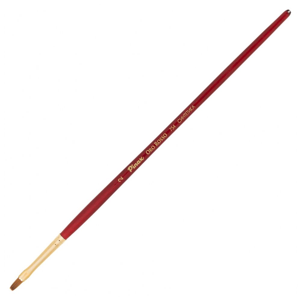 Кисть для рисования "Pinax ORO ROSSO", синтетика, плоская, №2