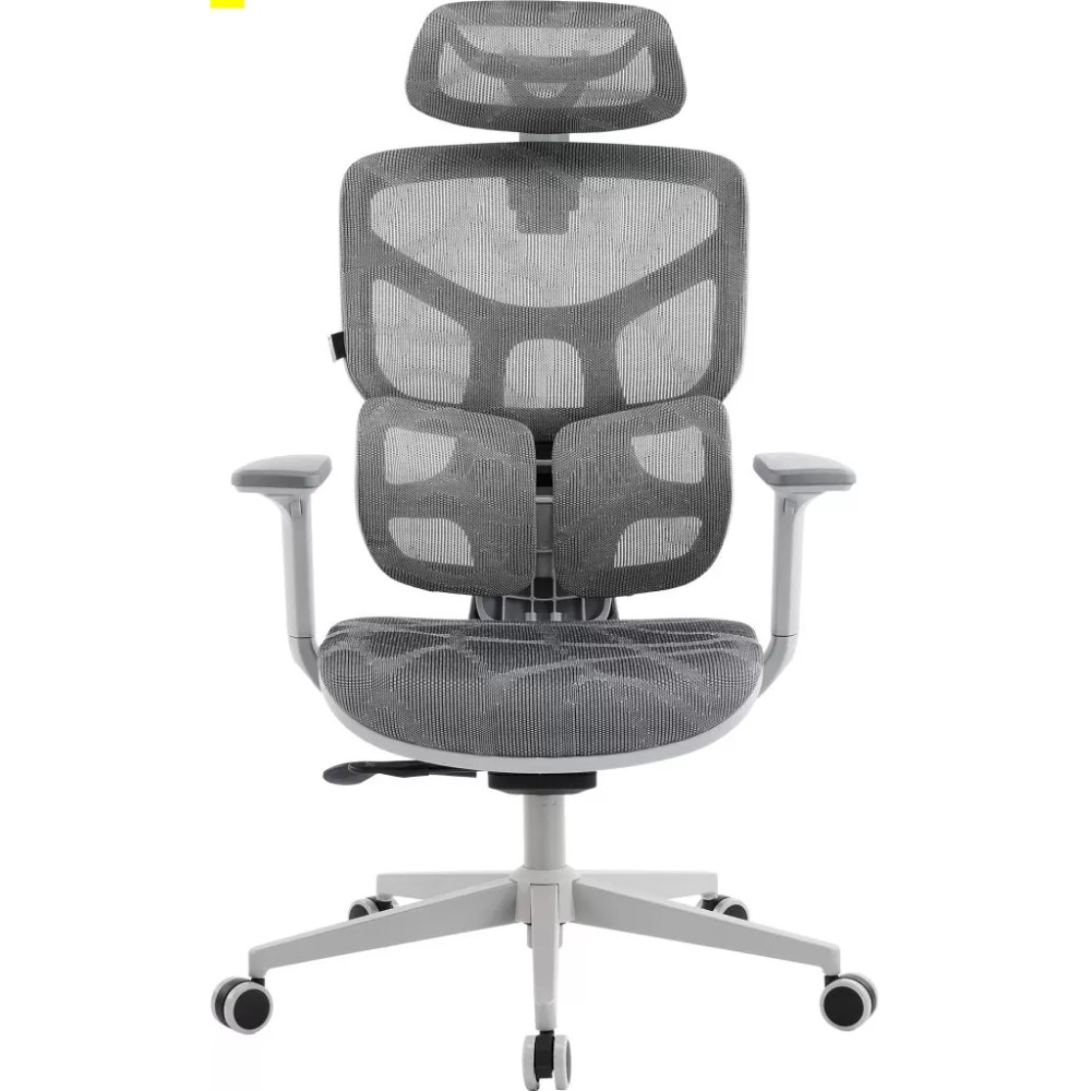 Кресло эргономичное EVERPROF Alfa, Grey, сетка, серый, металл, корпус серый