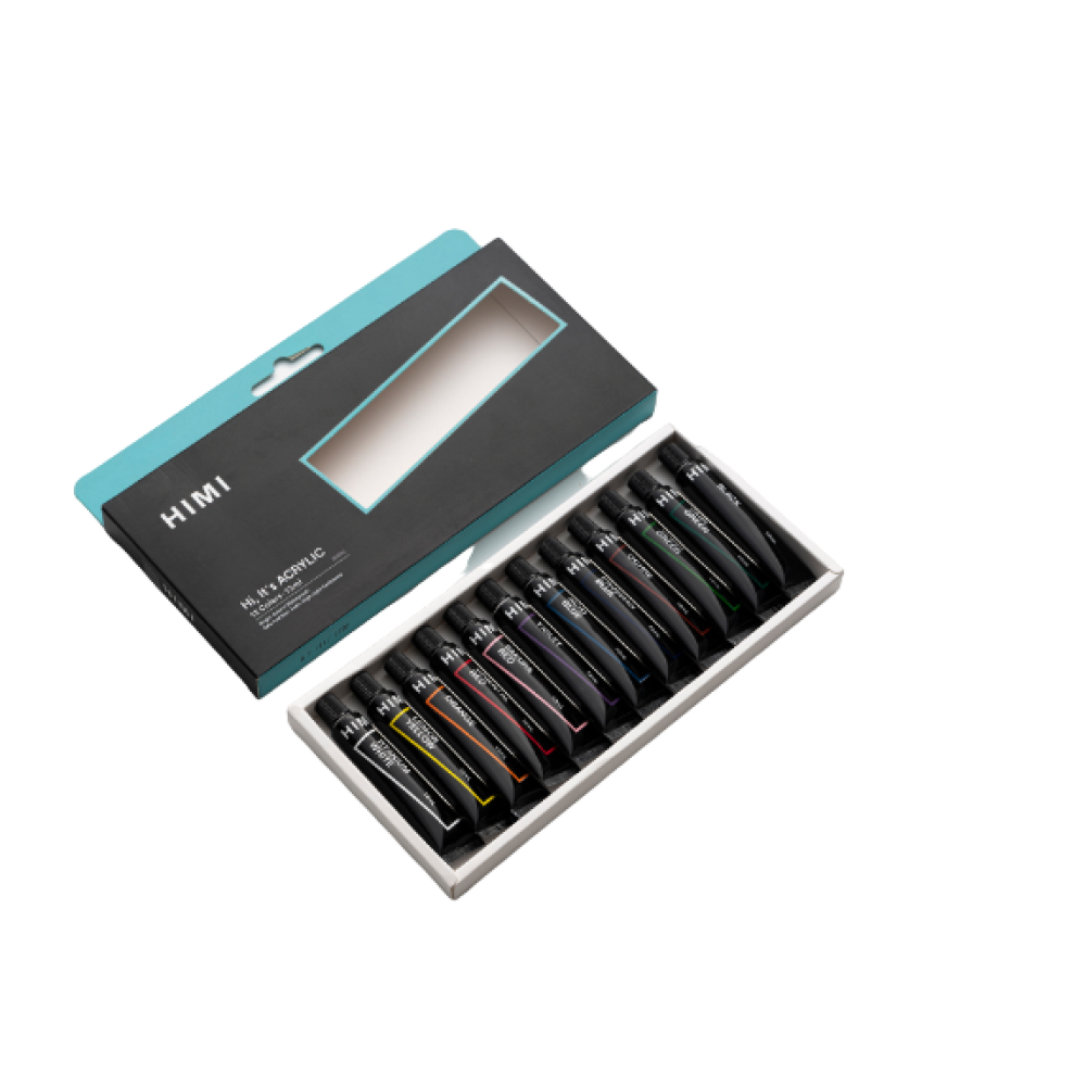 Краски акриловые "Himi.New vision", 12 цветов, тубы