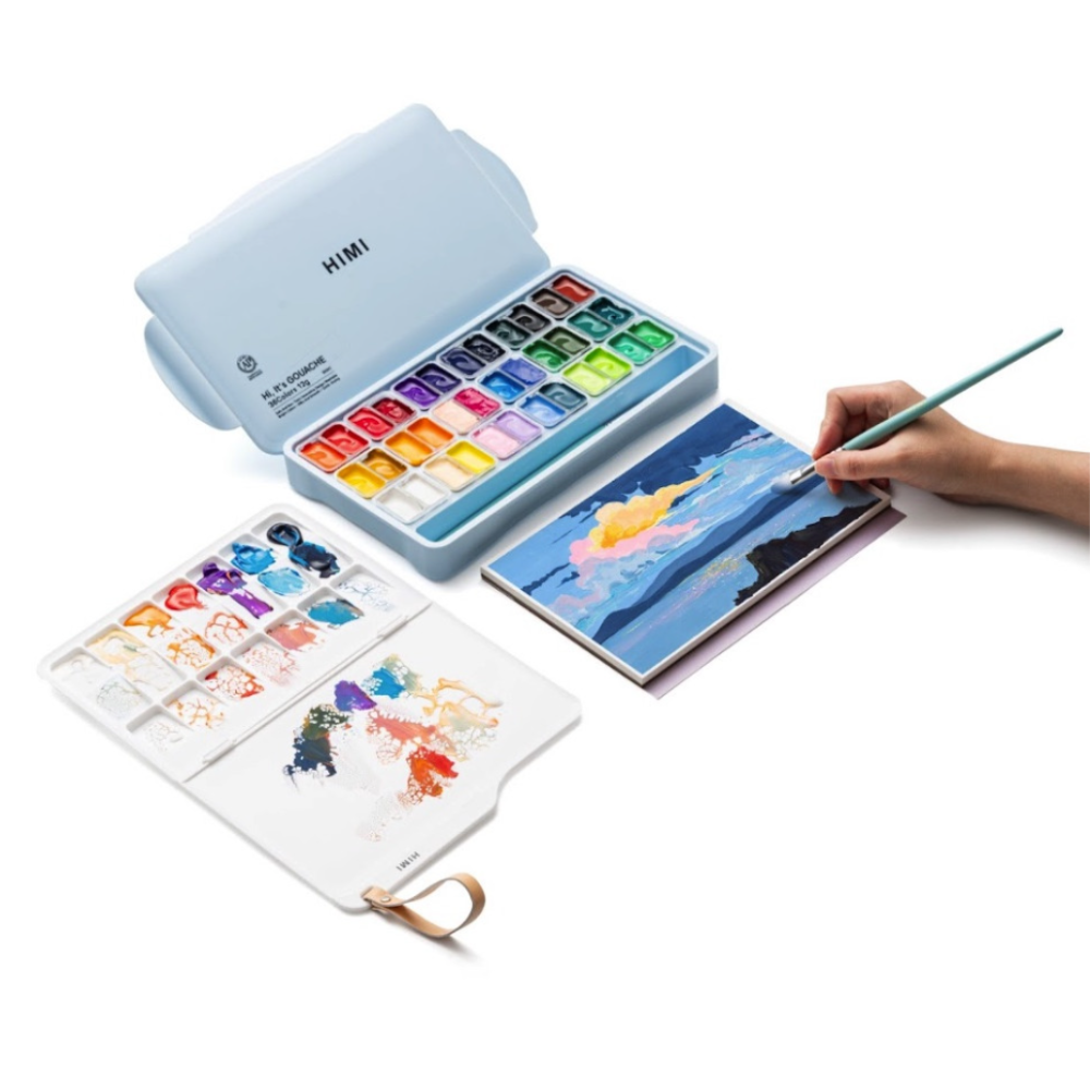 Палитра пластиковая "Himi Miya", прямоугольная, 7 ячеек - 7