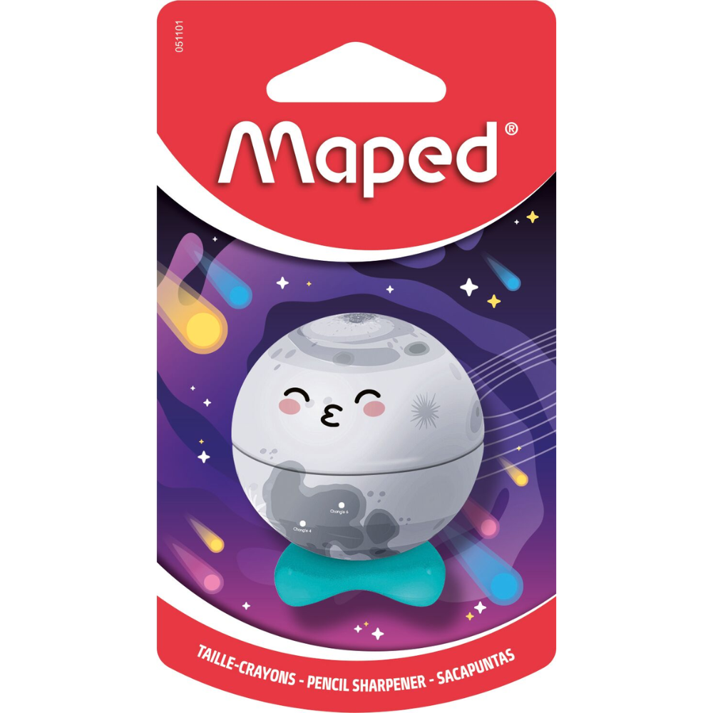 Точилка "Planet", 1 отверстие, ассорти