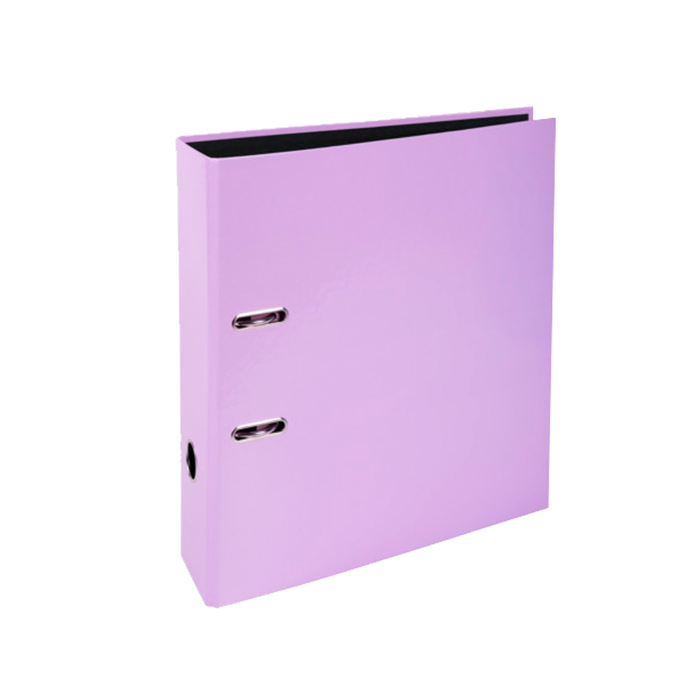 Папка-регистратор "Aquarel", А4, 80 мм, ламинированный картон, фиолетовый