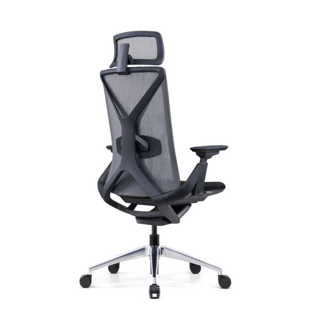 Кресло для руководителя SitZone E-YR-001A-P1-BK сетка/ткань, черный - 4