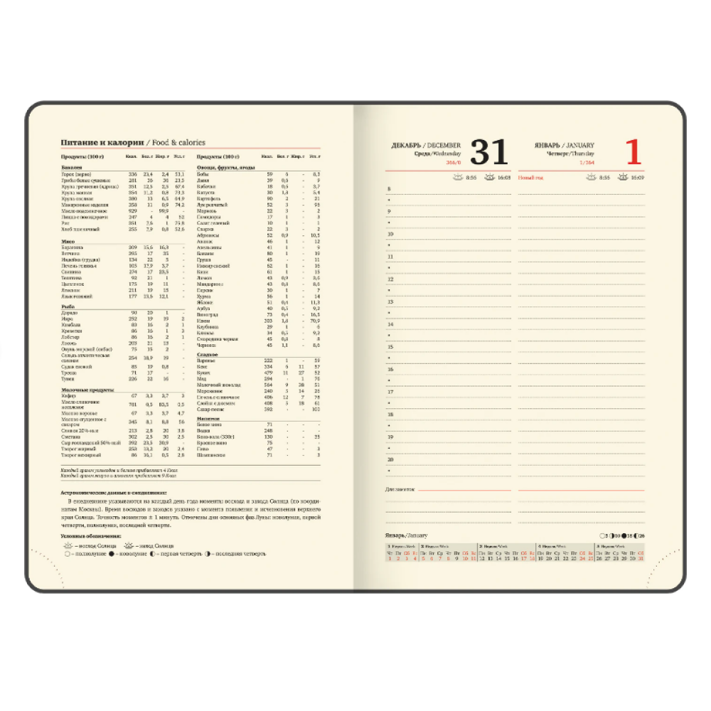 Еженедельник датированный "Accent", А5, 336 страниц, синий, 2026 - 8