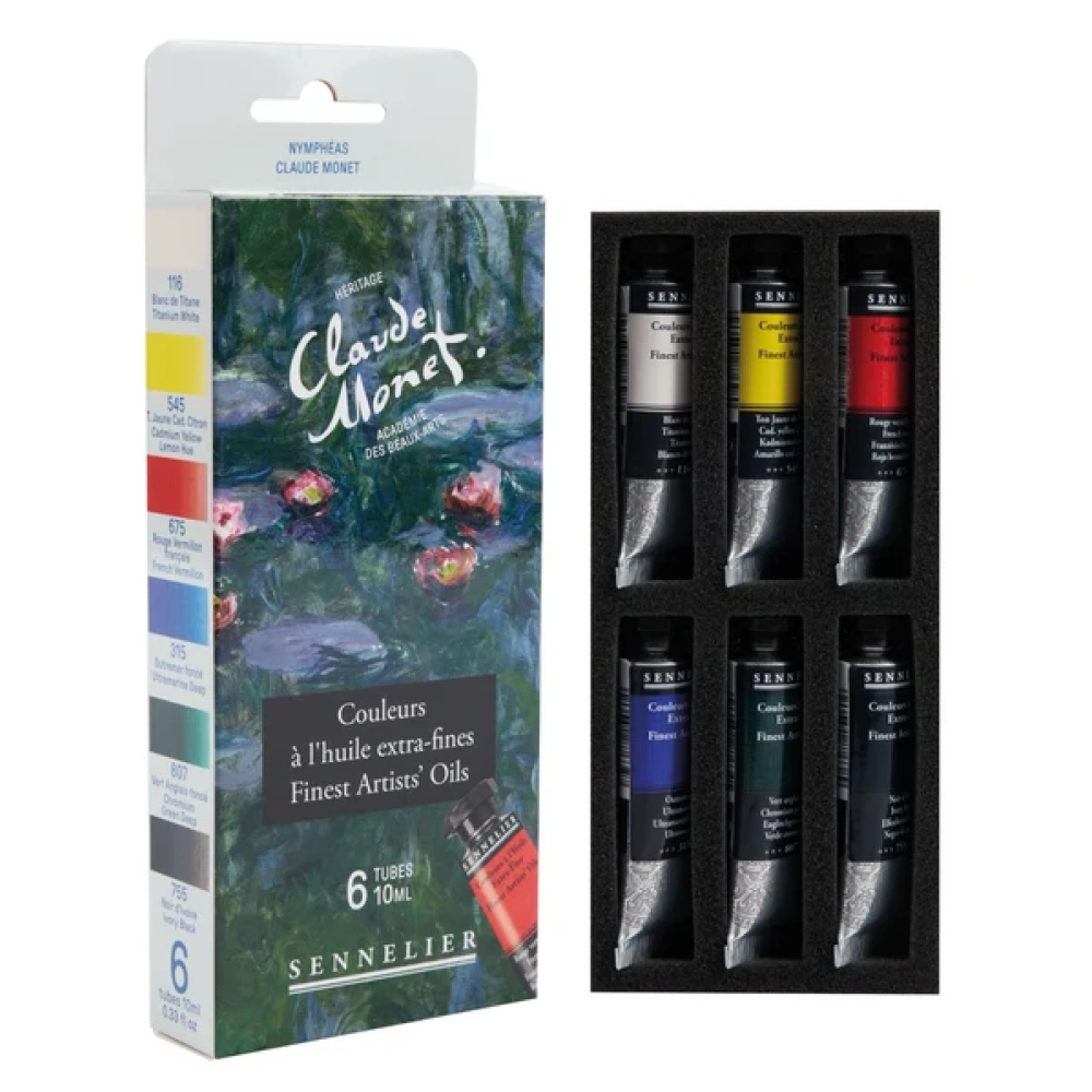 Набор красок масляных "Sennelier. Claude Monet - Water Lilies", 6 цветов, тубы - 2