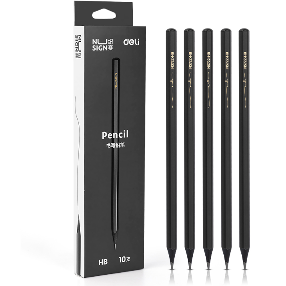 Карандаш простой "Nusign", HB, черный