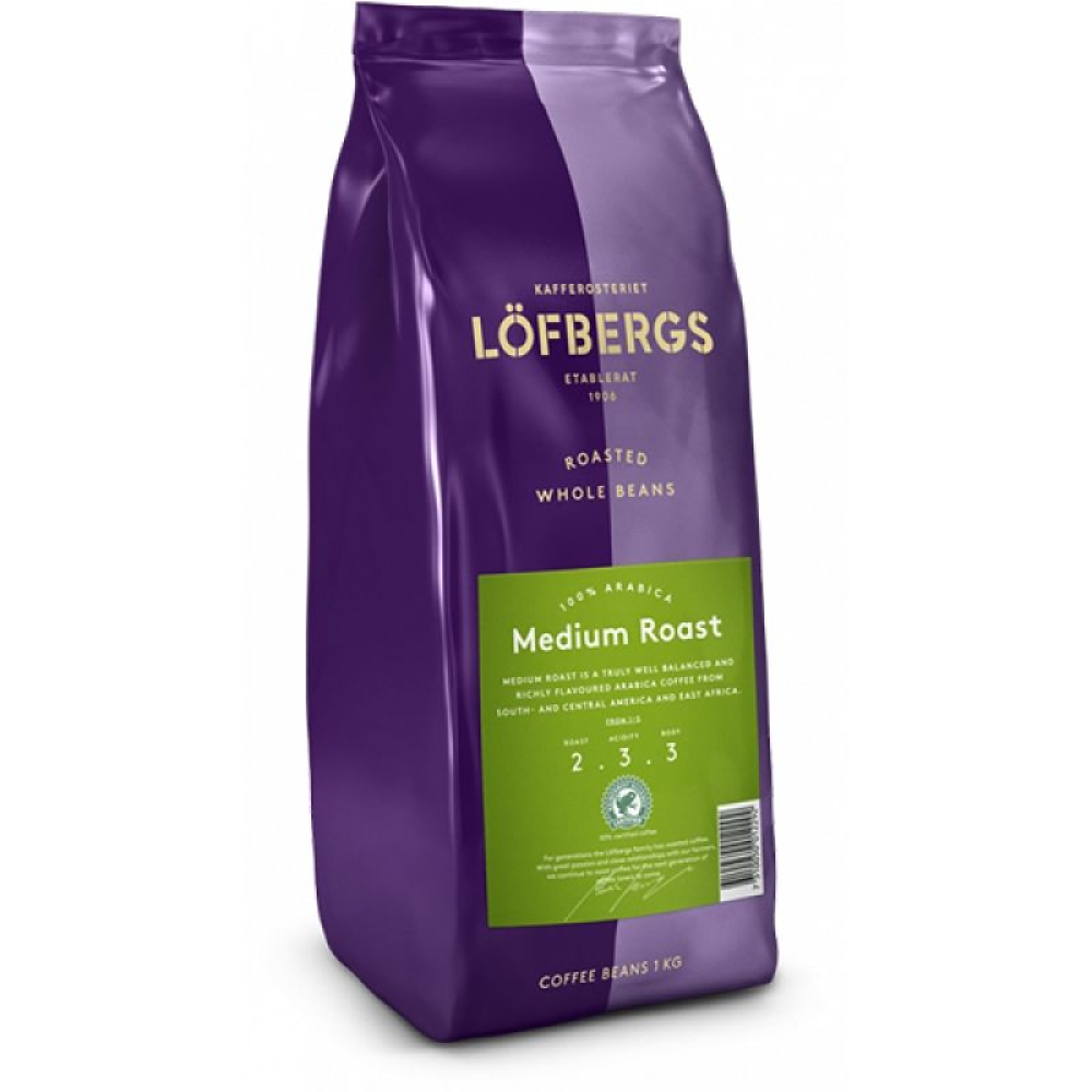 Кофе "Lofbergs" Medium Roast, в зернах