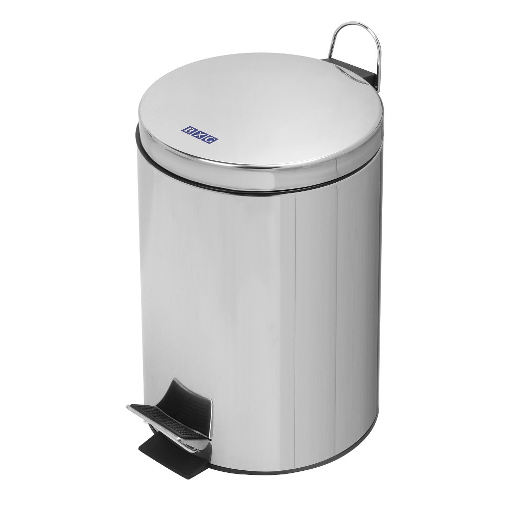 Урна с педалью "BXG-TCR-12L", 12 л, хром