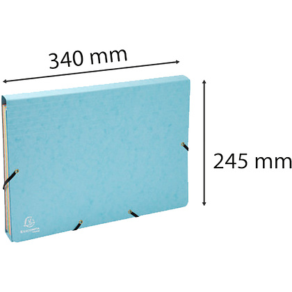 Папка на резинках "Aquarel", А4, 15 мм, картон, 12 делений, ассорти - 7