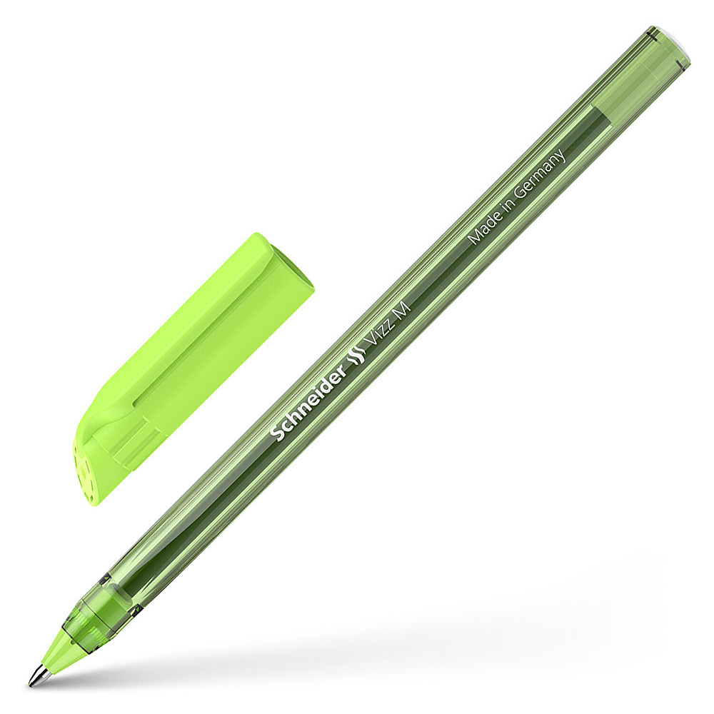 Ручка шариковая "Schneider Vizz M", светло-зеленый, стерж. светло-зеленый