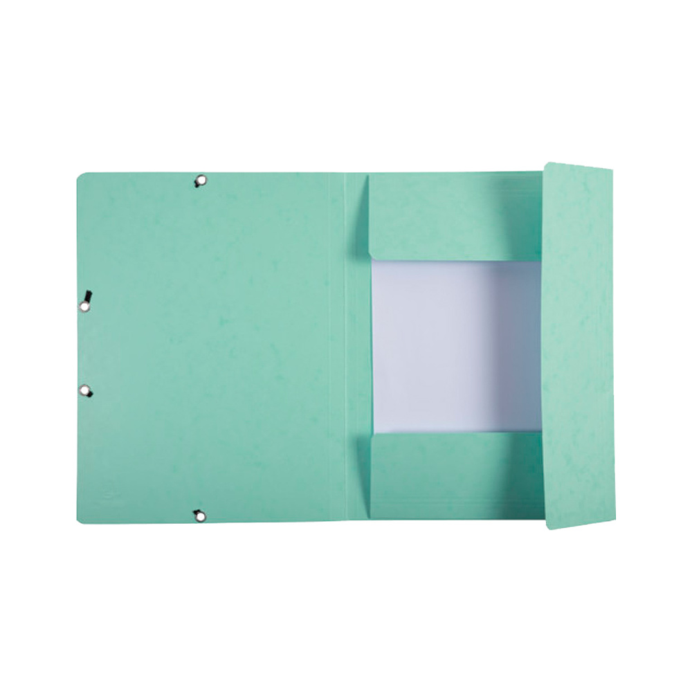 Папка на резинках "Aquarel", А4, 15 мм, картон, зеленый - 3