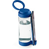 Бутылка для воды "Quintana" c подставкой для смартфона, стекло, 390 мл, прозрачный, королевский синий - 3