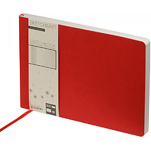 Скетчбук "Sketch&Art. Horizont", 25x17.9 см, 200 г/м2, 48 листов, красный