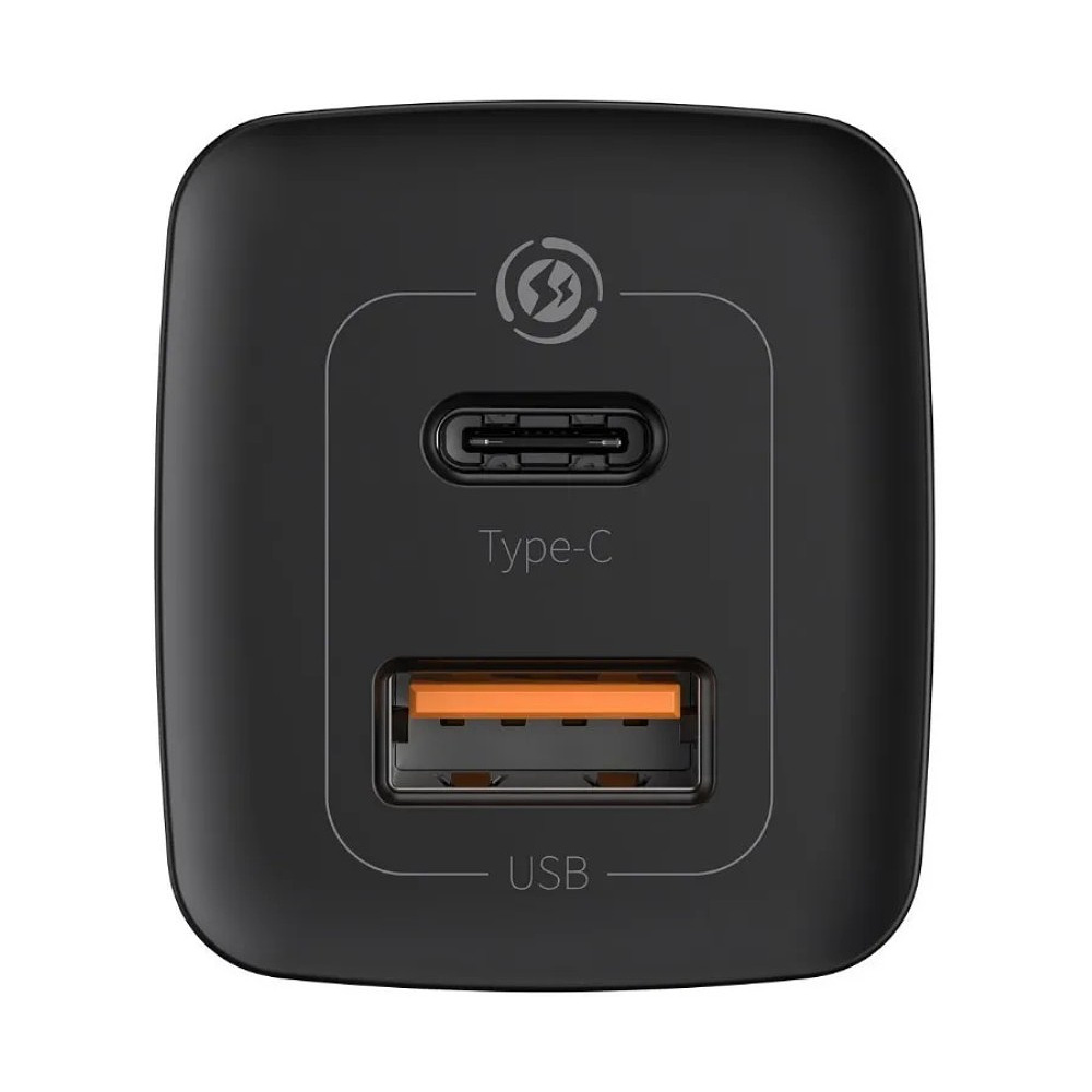 Сетевое зарядное устройство Baseus "CCGAN2L-B01" GaN2 Lite Quick Charger Type-C+USB, черный - 2