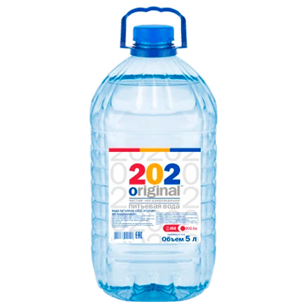 Вода питьевая "202 original", негазированная, 5 л