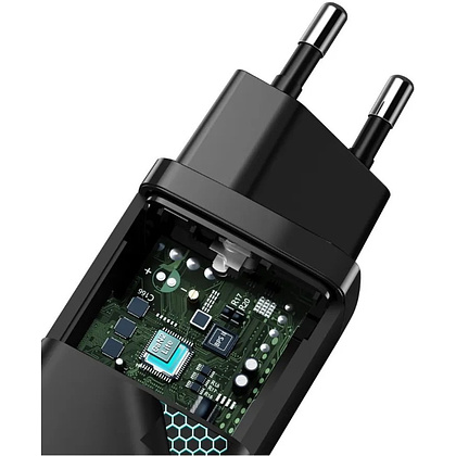 Сетевое зарядное устройство Baseus "CCGAN2L-B01" GaN2 Lite Quick Charger Type-C+USB, черный - 5
