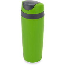 Кружка термическая "Лайт", пластик, 450 мл, зеленый, темно-серый