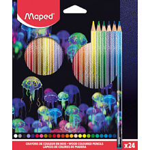 Цветные карандаши Maped "Deepsea paradise", 24 цвета 